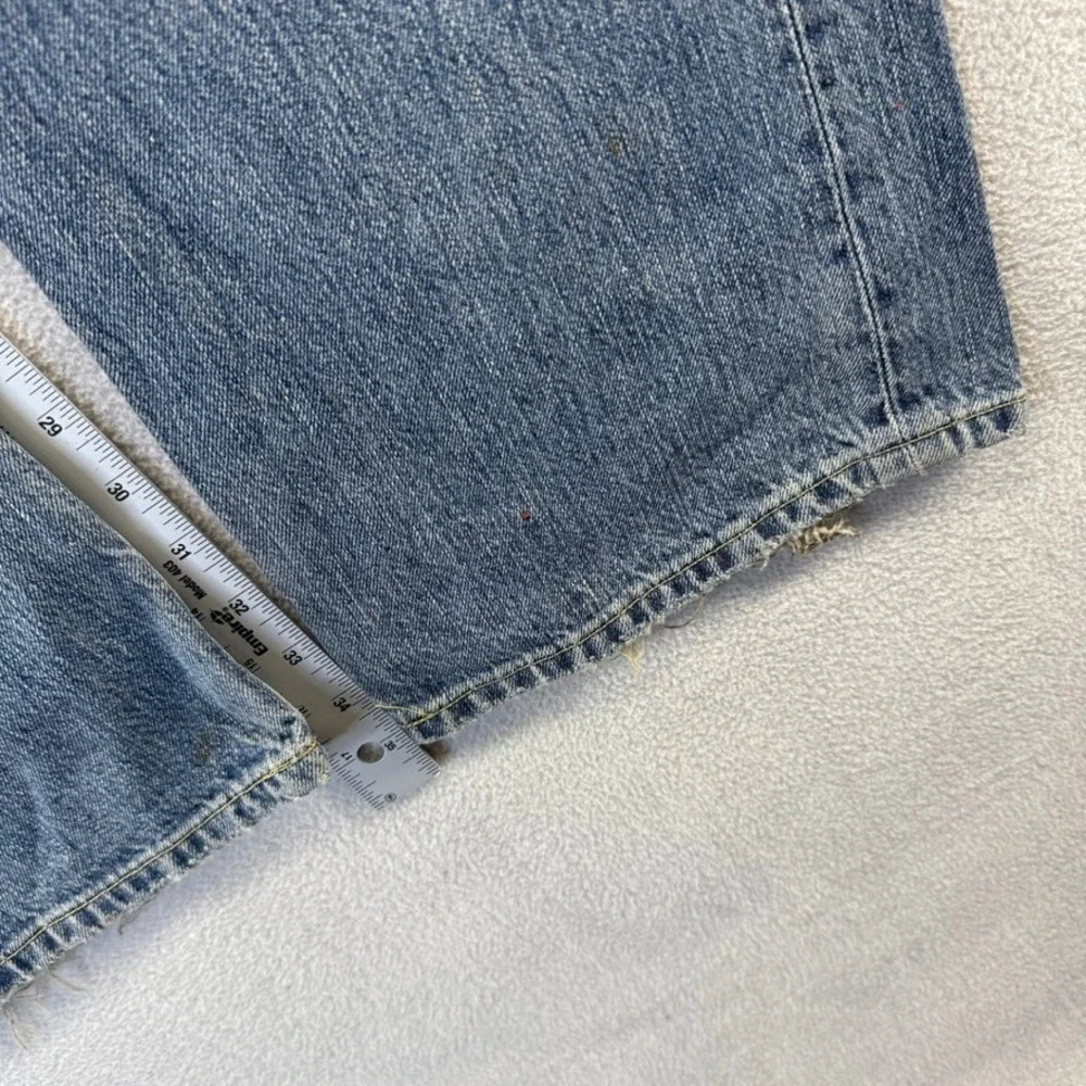 Vintage Levis 501 Jeans Mens 36x36 Blue Straight Leg Distressed Button Fly y2k